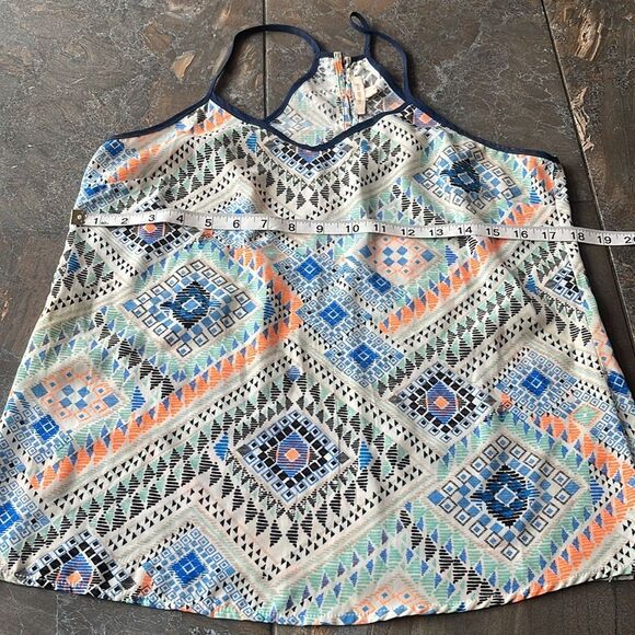 Skies are Blue Anthropologie Multicolored Racer Back Tank Top women’s Size Small - Picture 8 of 10